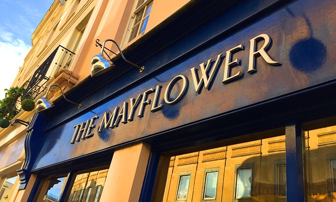 The Mayflower Restaurant Shop Front