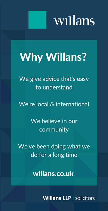 Willans LLP Solicitors Advert