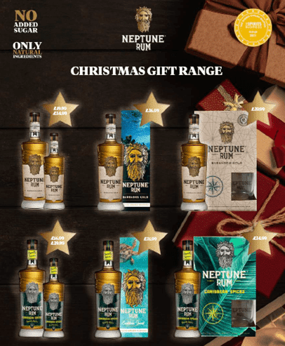 Neptune Rum Christmas Gift Range Advert