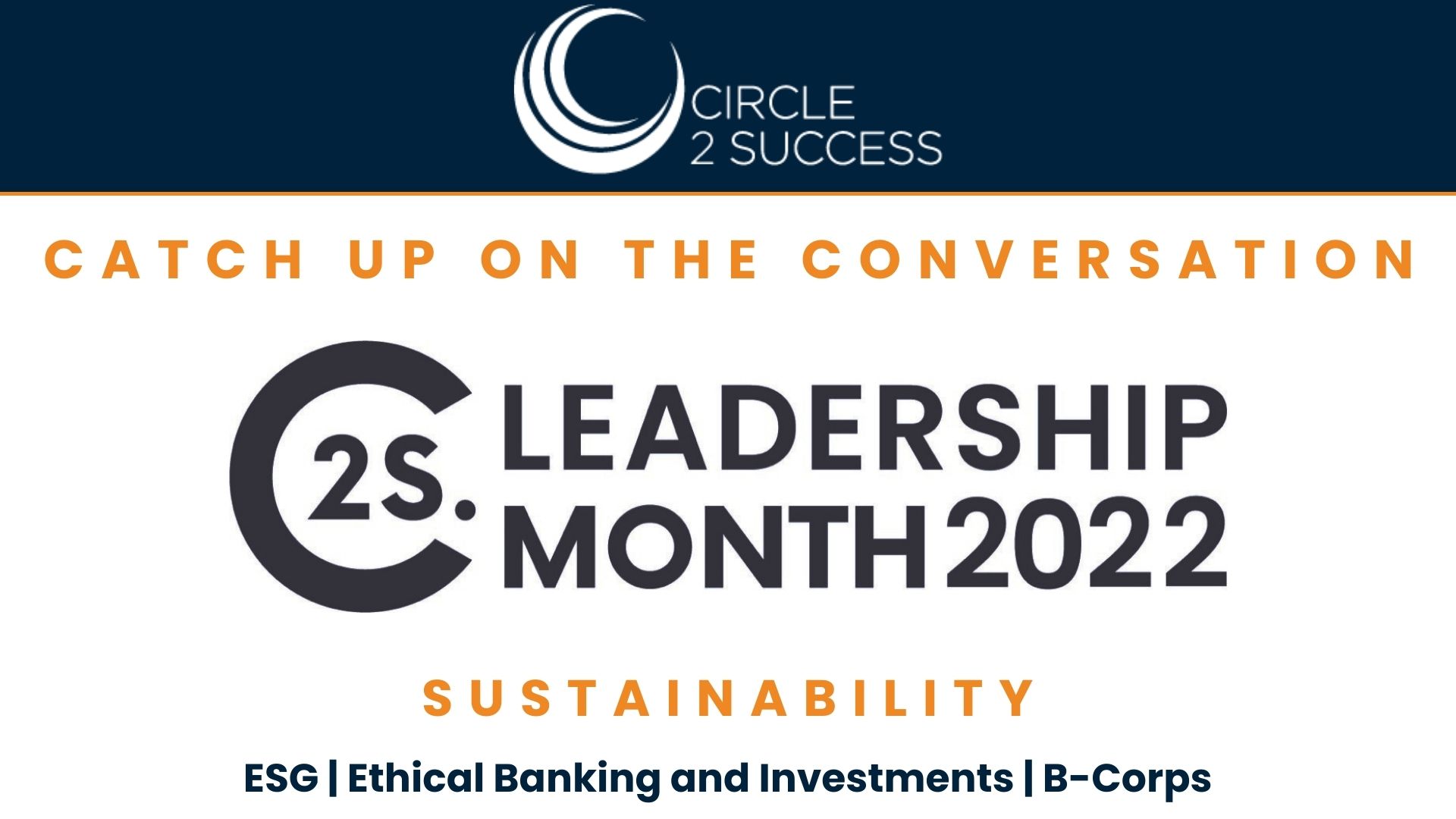 leadership month 2022 - sustainability