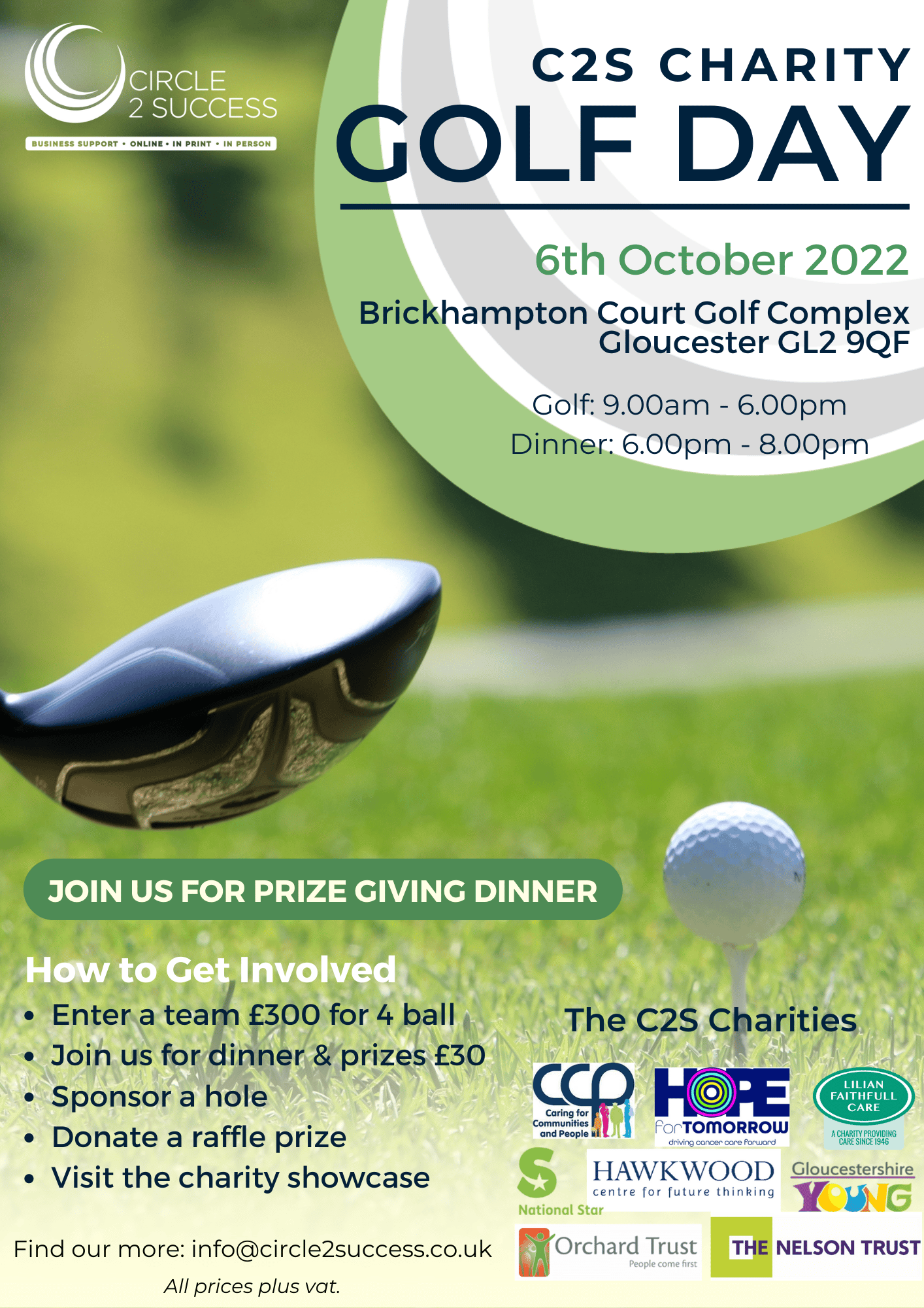 C2S Annual Charity Golf Day 6th October 2022