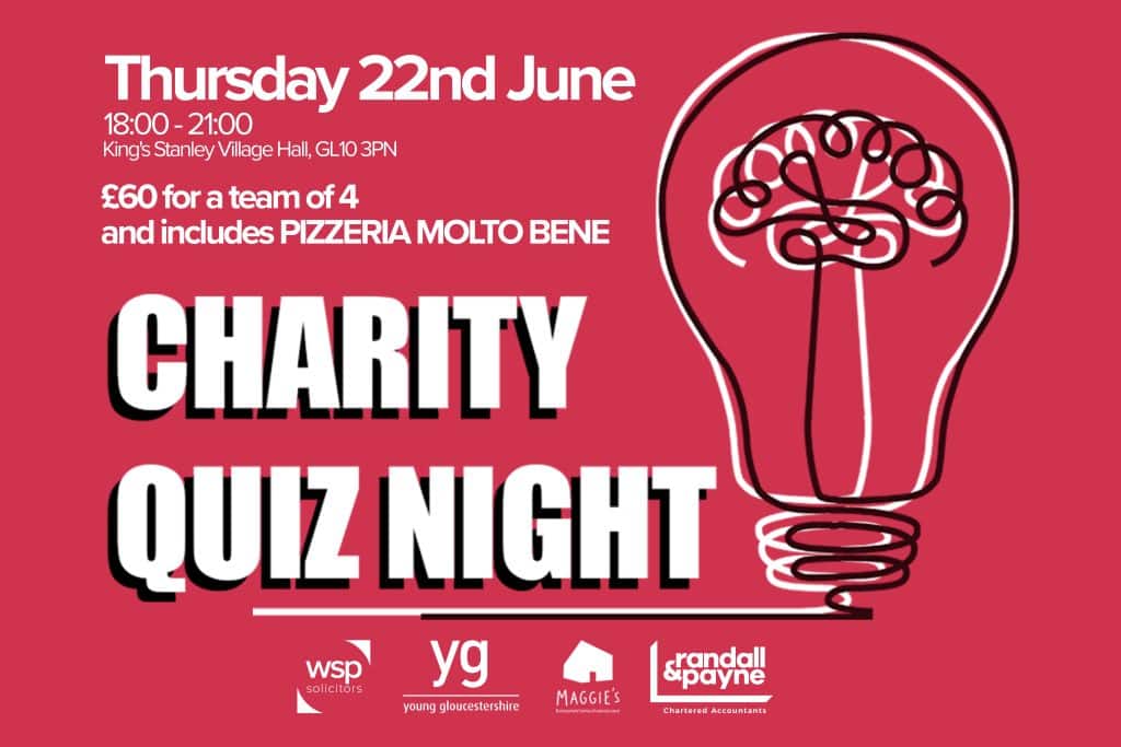 Charity Quiz Night banner | Randall & Payne and WSP Solicitors